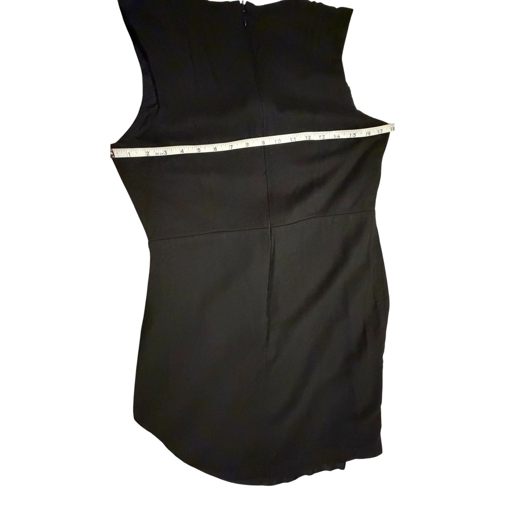 Gap Womens Black Sleeveless Rayon Crepe Shift Dress Size 8 123237-01-1 - Picture 7 of 11